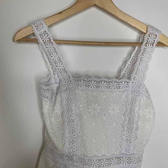 Charo Ruiz Zuma Eyelet Embroidered White Romper Womens XS New - Picture 5 of 16